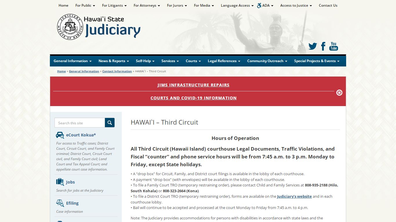 Judiciary | HAWAI`I – Third Circuit